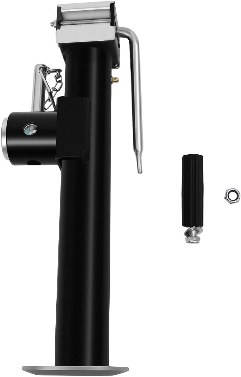 Trailer Jack, 1000 LBS Capacity Drop Leg Jack with Handle | 10 inch lift heig...