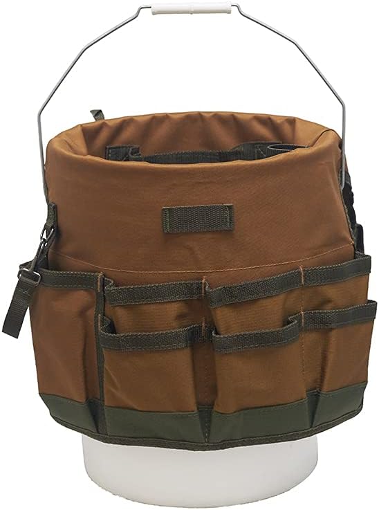 Bucket Boss The Bucketeer Bucket Tool Organizer in Brown, 10030 and Custom Le...