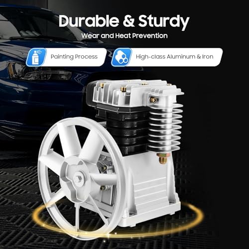 Air Compressor Pump 3HP 250L/min Air Compressor Head Pump Cylinder Cast Iron ...