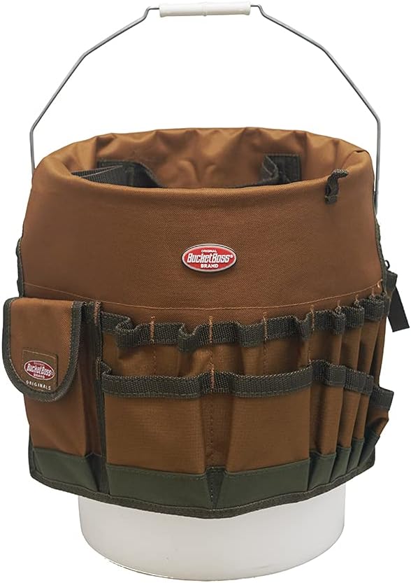 Bucket Boss The Bucketeer Bucket Tool Organizer in Brown, 10030 and Custom Le...