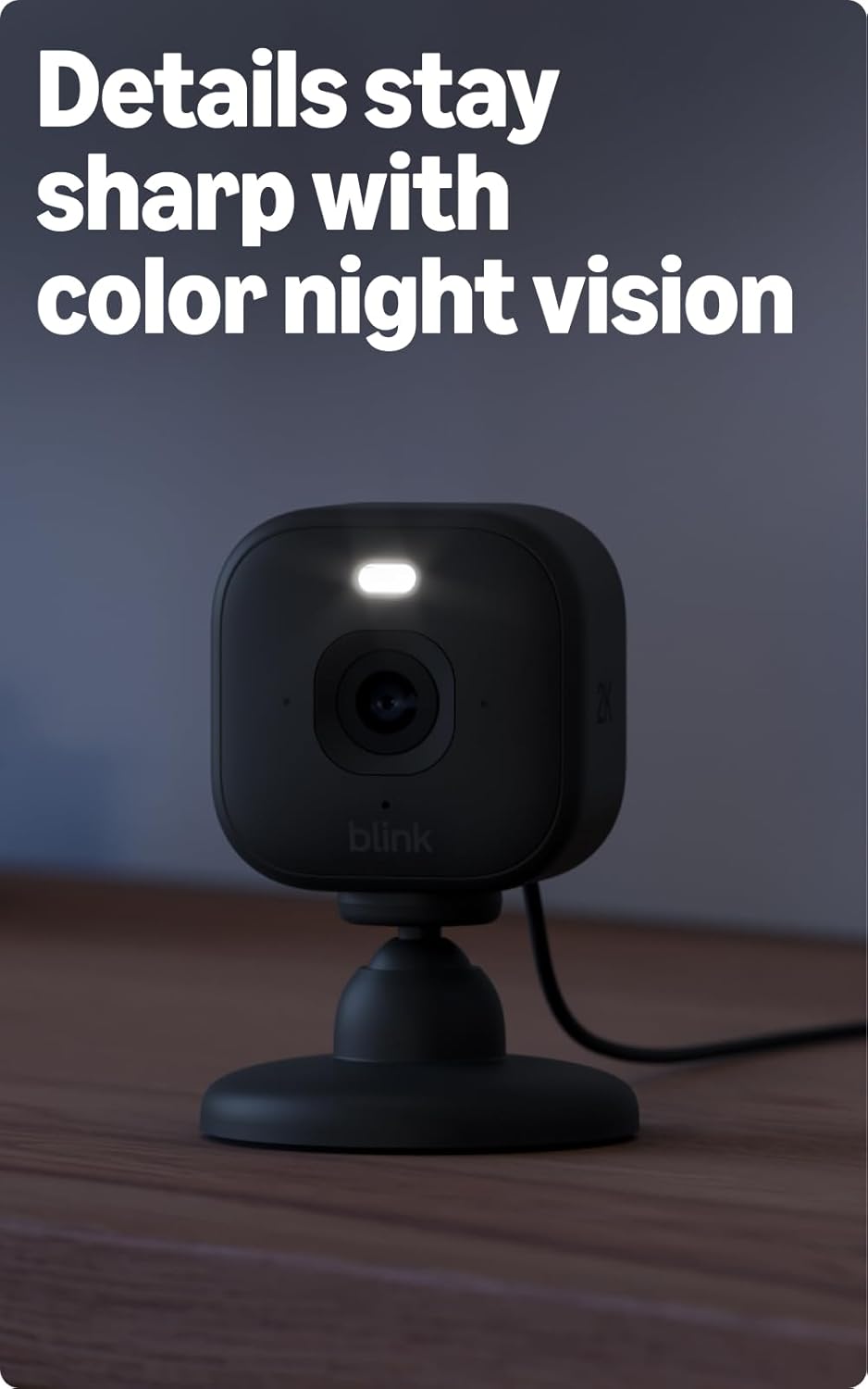 Blink Mini 2K+ (newest model) – Plug-in Home & Pet Indoor Security Camera...