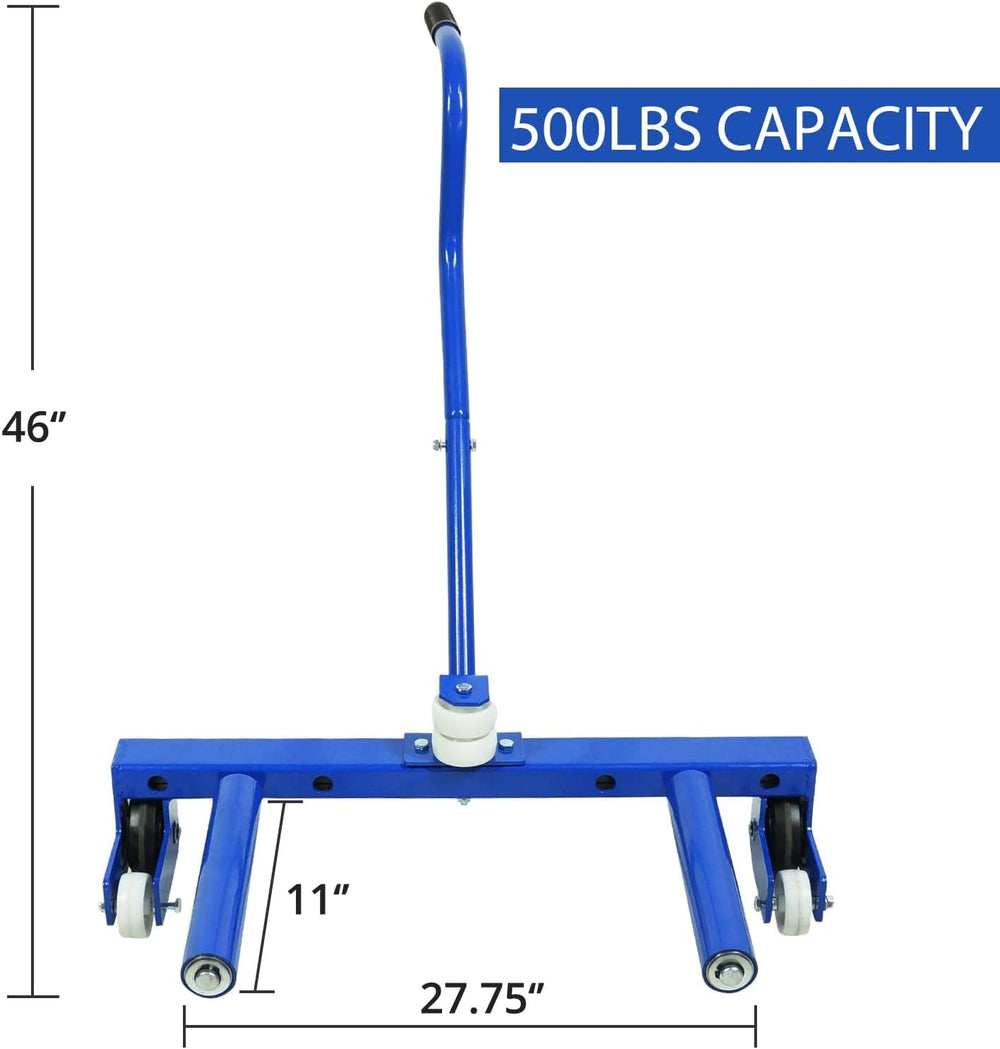 Heavy-Duty Adjustable Tire Dolly Cart, 500 lbs Capacity Tire Moving Tool with...