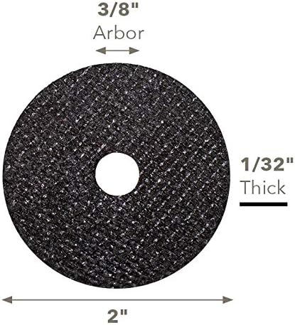 Shark Industries PN-19 Die Grinder Cut-Off Wheels 2-Inch x 1/32” x 3/8” Shark...