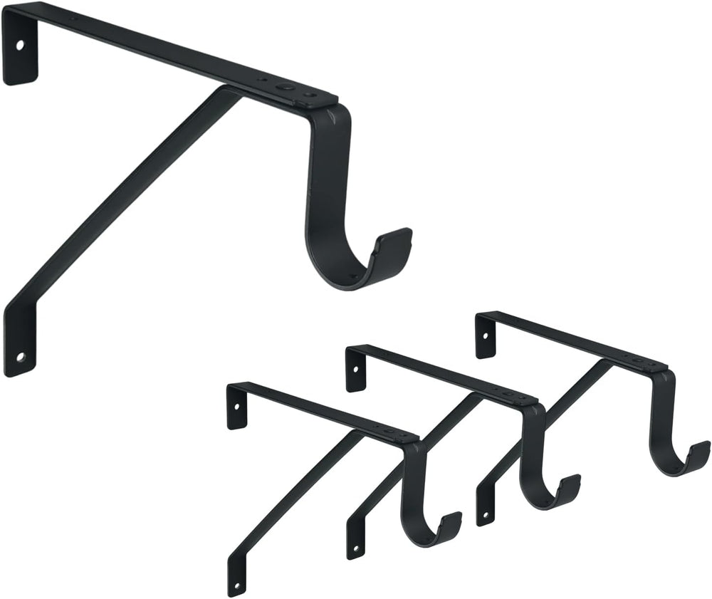 QCAA Heavy Duty Shelf Rod Support Bracket for 3/4" Wall Cleat, Adjustabl...