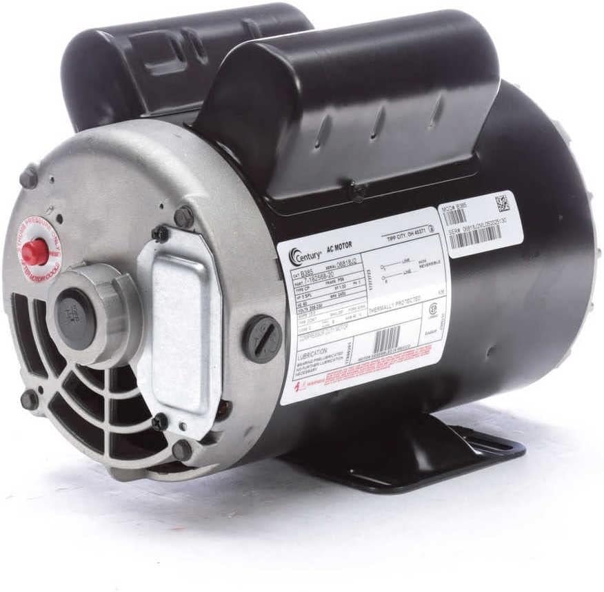 5 HP SPL 3450rpm P56 Frame 230 Volts Replacement Air Compressor Motor - Centu...