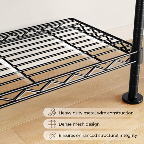 Closet Organizers and Storage, 4-Row Heavy Duty Clothes Rack for Hanging Clot...