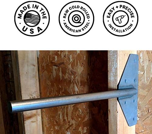 Walnut Wood Works Strongest Floating Shelf Bracket, 200 LB Weight Capacity, S...