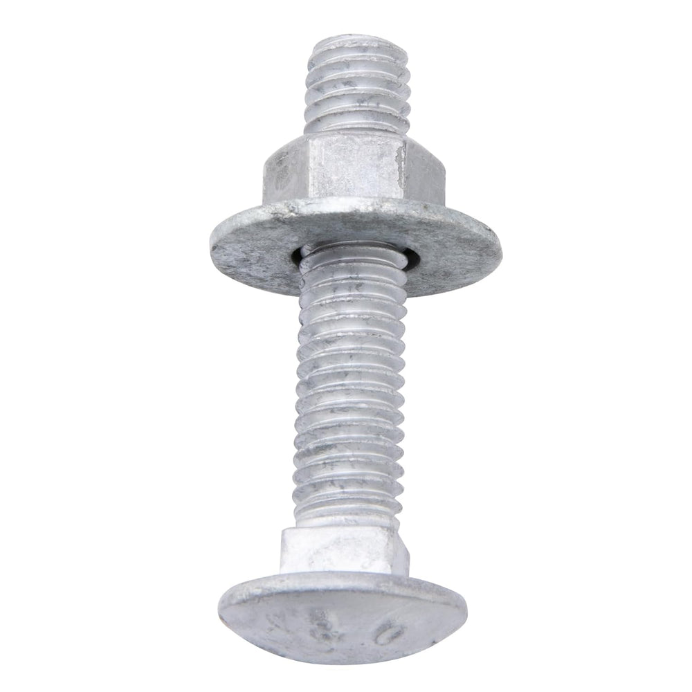 1/2" x 2-1/2" Carriage Bolts (25 PCS), Hot Dip Galvanized, Heavy Du...