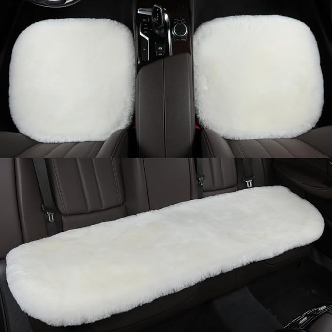 Fluffy Genuine Australia Sheepskin Car Seat Cover