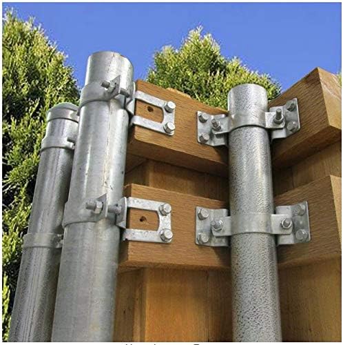 OZCO WAP-OZ Galvanized Steel-to-Wood Fence Bracket for 2x4 Rails, 12 Pk
