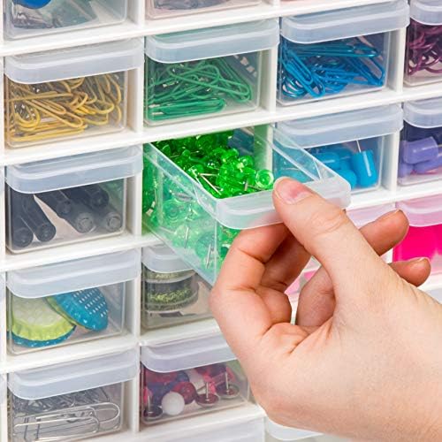 IRIS USA 44-Drawer Small Parts Storage Cabinet, Crafts, Made in USA, White