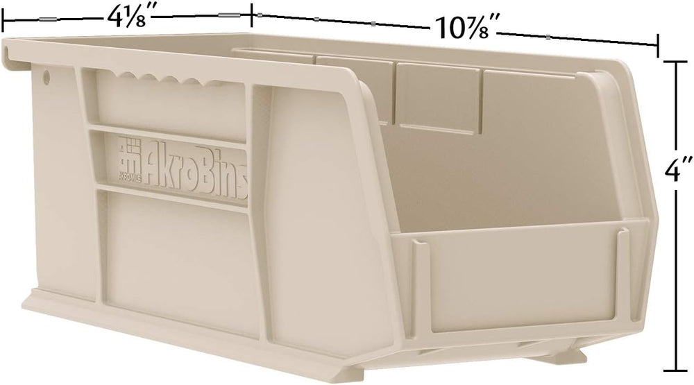 Akro-Mils 30224 AkroBins Plastic Storage Bins, 11"x 4"x 4", Bl...