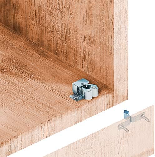 Rok Hardware 50 Pack of Zinc Double Roller Catch with Prong for Cabinet Doors...
