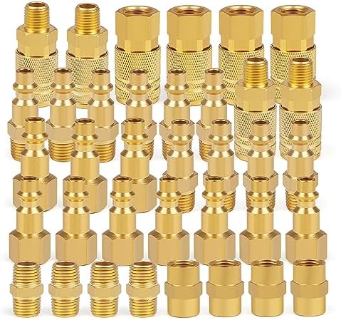 Industrial Air Coupling,1/4" NPT Plug and Air Hose Coulper,and FNPT Plug...