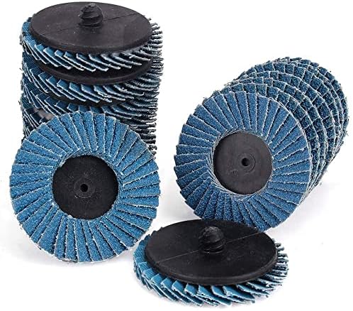 48 PCS 2 inch Flap Disc(40/60/80/120 Grits),T27 Zirconia Alumina