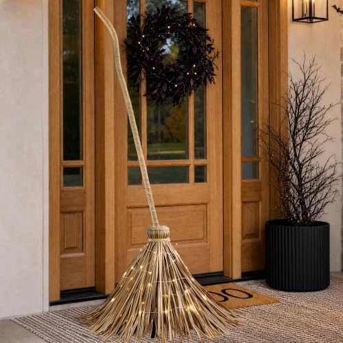 Halloween Decorations – 4.5FT Light Up Witch Broom