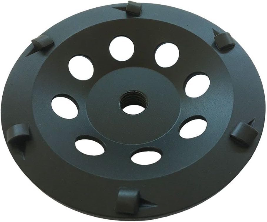 5" PCD Grinding Wheel for Epoxy, Glue, Mastic Removal, 6 PCD Segments