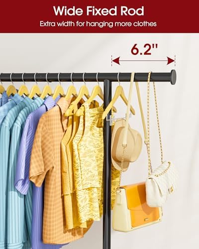 Sakugi Clothes Rack - Large-Capacity Clothing Racks for Hanging Clothes with ...