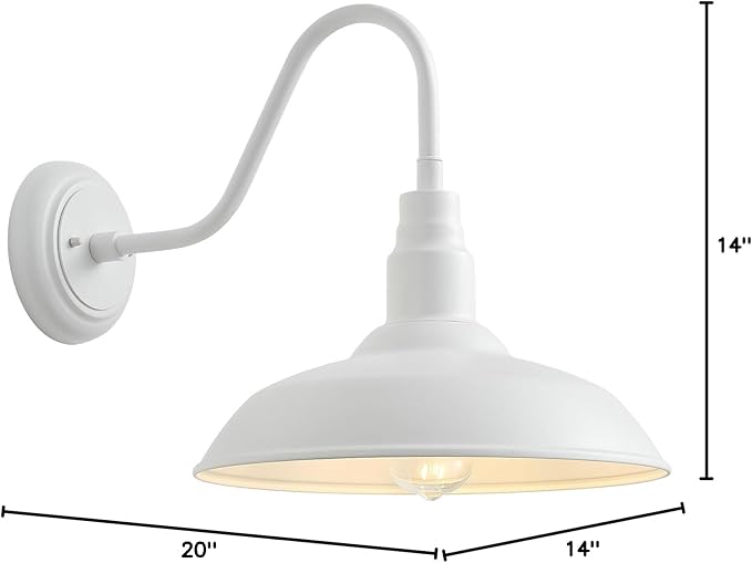 14 Inch Dome Outdoor Gooseneck Barn Light Fixture