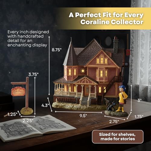 Department 56 Coraline Pink Palace Apartments Village Set – Lighted Building ...