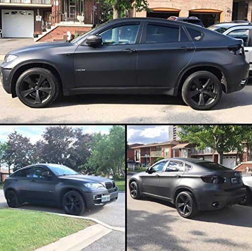 VViViD Matte Black Vinyl Wrap Adhesive Film Air Release Decal Sheet (10ft x 5...