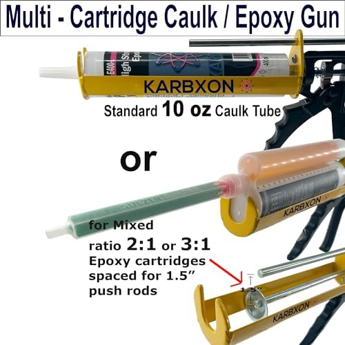 KBX58 Caulk/adhesive epoxy dispenser 400ml 3:1 mix 26:1 thrust ratio professi...