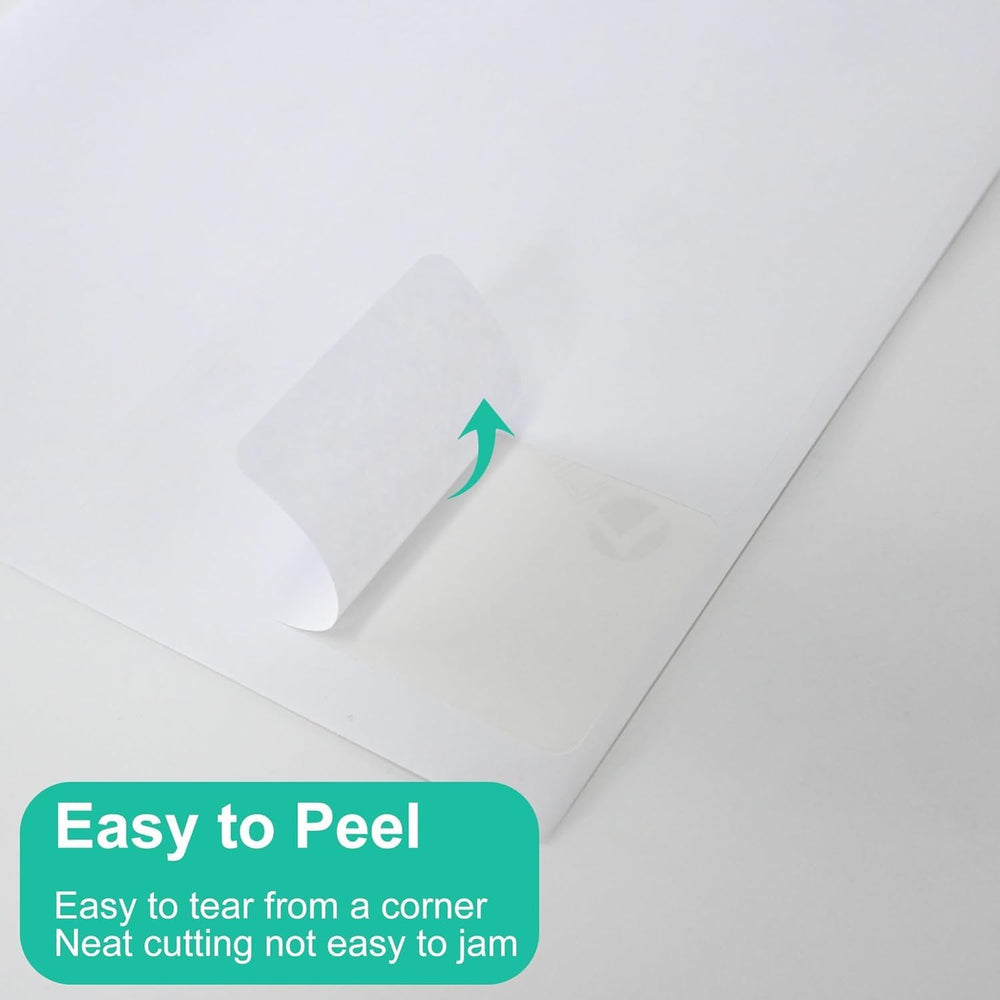 LLIKED 2"x4" Bulk Printable White Label Stickers 5000 Labels 500 Sh...