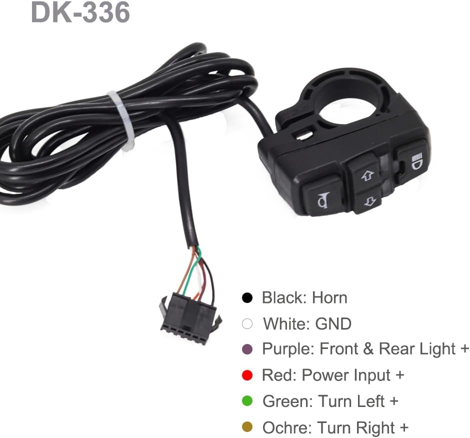 36V 48V Ebike Light Kit, Electric Bike Headlight with Horn, Ebike Tail Light ...