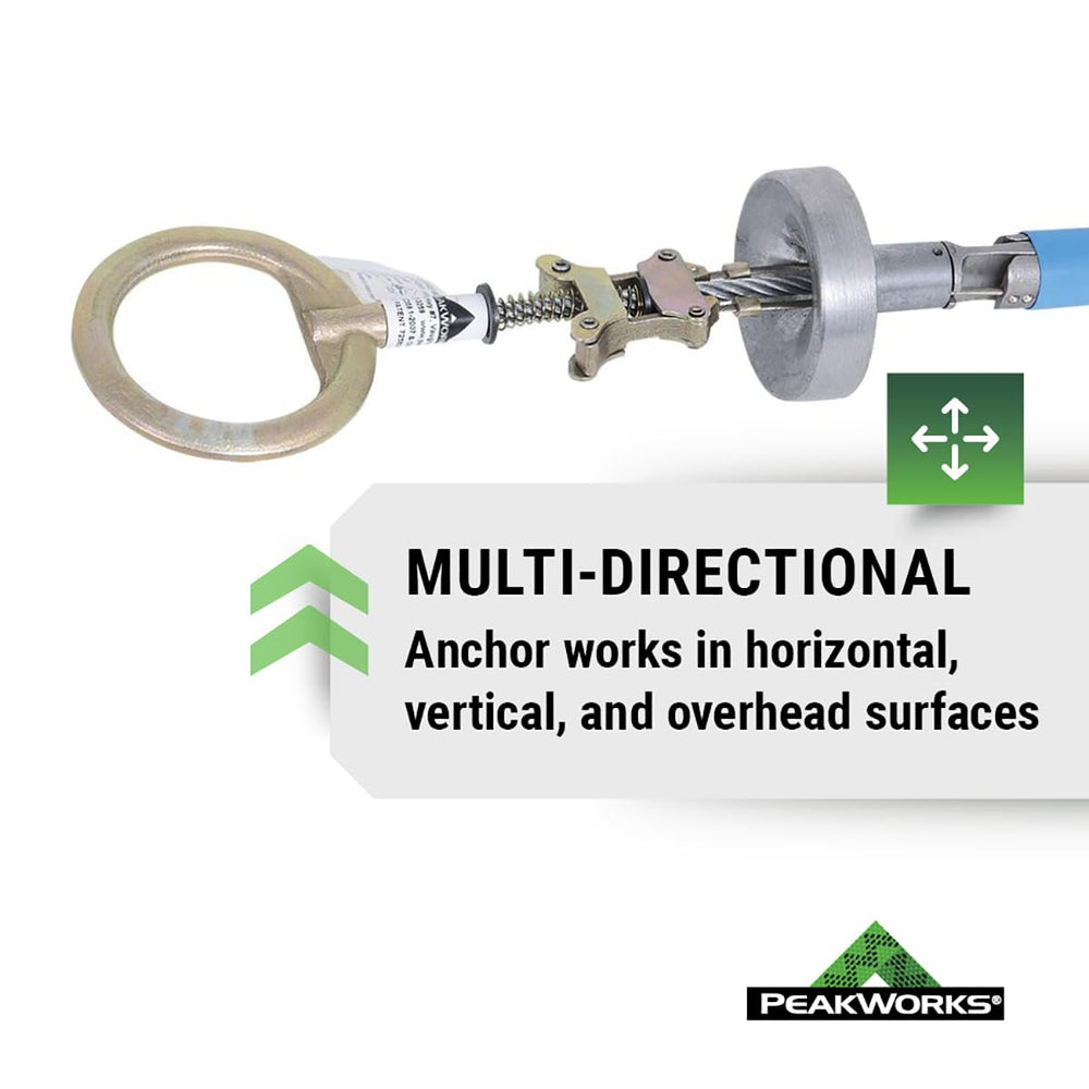 Peakworks Temporary Reusable Drop-In Anchor for Concrete - Industrial, Constr...