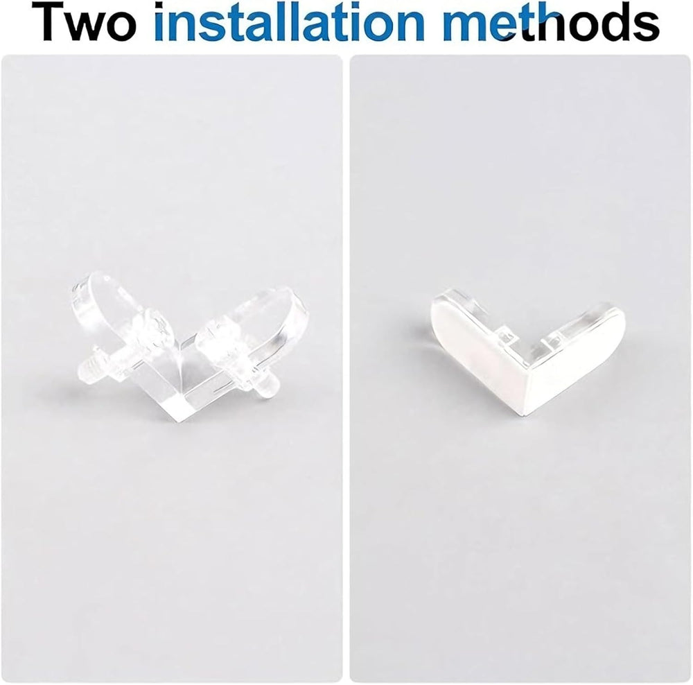 INCREWAY L Brackets, 120Pcs Clear Acrylic Corner Bracket 90 Degree Support Sh...