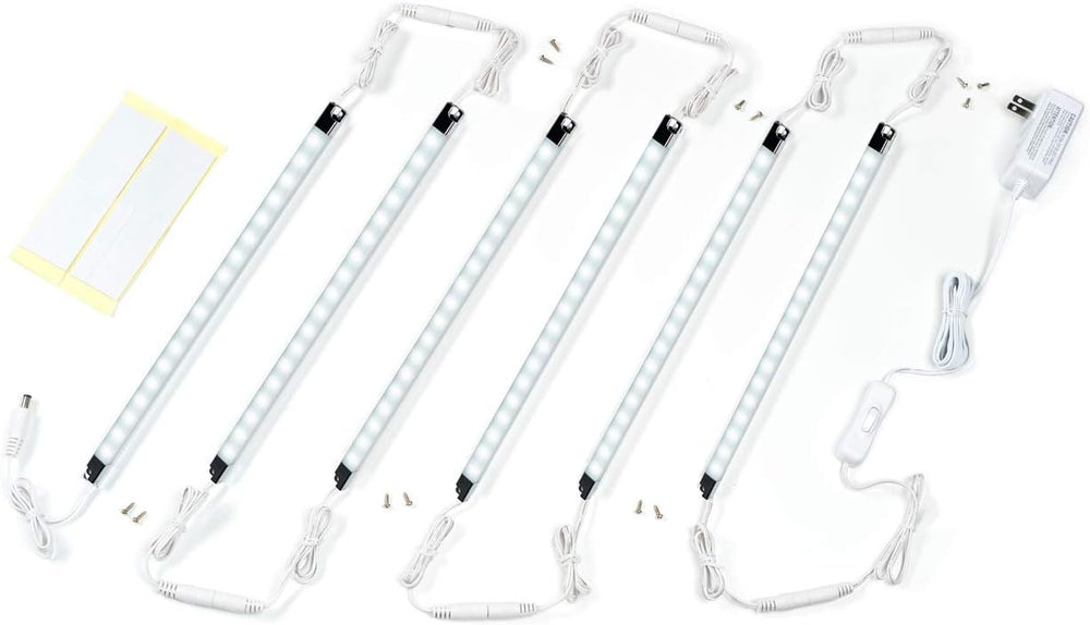 Led Light Strips Kit, 12’’ Linkable Light Bars + Rocker Switch + UL Power (6-...