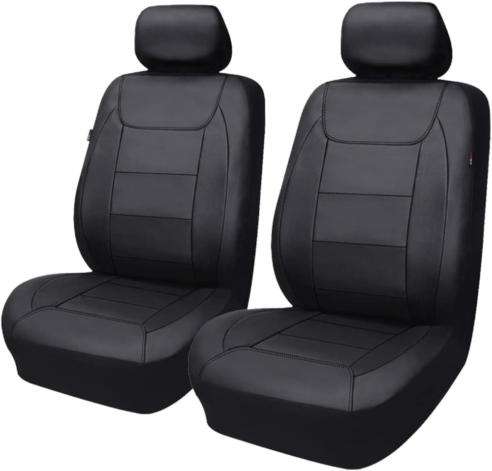 Flying Banner car seat Covers Protects Water Proof Faux Leather Carbon Fiber ...