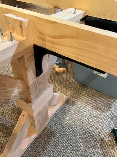 10 inch x 6 inch Shelf Support Bracket Heavy Duty, L Shelf Brackets ,max Load...