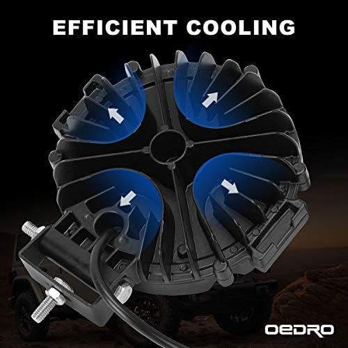 OEDRO 7 Inch LED Light Pods, 51W Round Spot Light Pod 5100LM 2Pcs