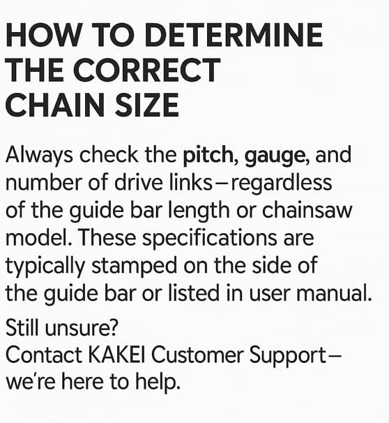 KAKEI Carbide Chainsaw Chain 18 Inch Fits Stihl - .325" Pitch .063"...