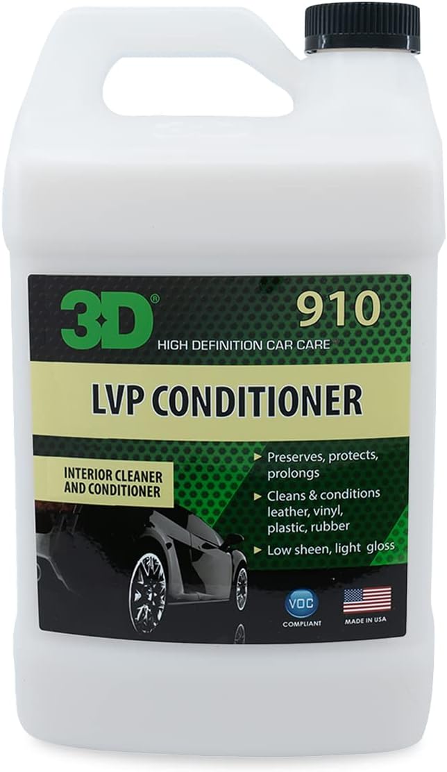 3D Leather, Vinyl & Plastic Conditioner | Restores, Conditions & Protects Car