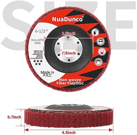 15Pcs 180/320/600 Grit Scour Flap Disc 4-1/2" Polishing for Angle Grinder