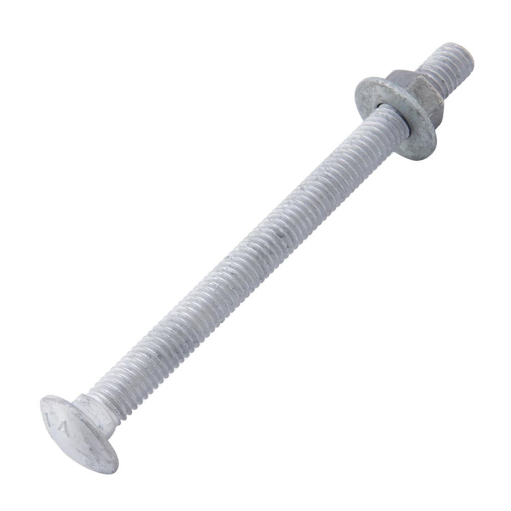 3/8" x 5" Carriage Bolts (50 PCS), Hot Dip Galvanized, Heavy Duty R...