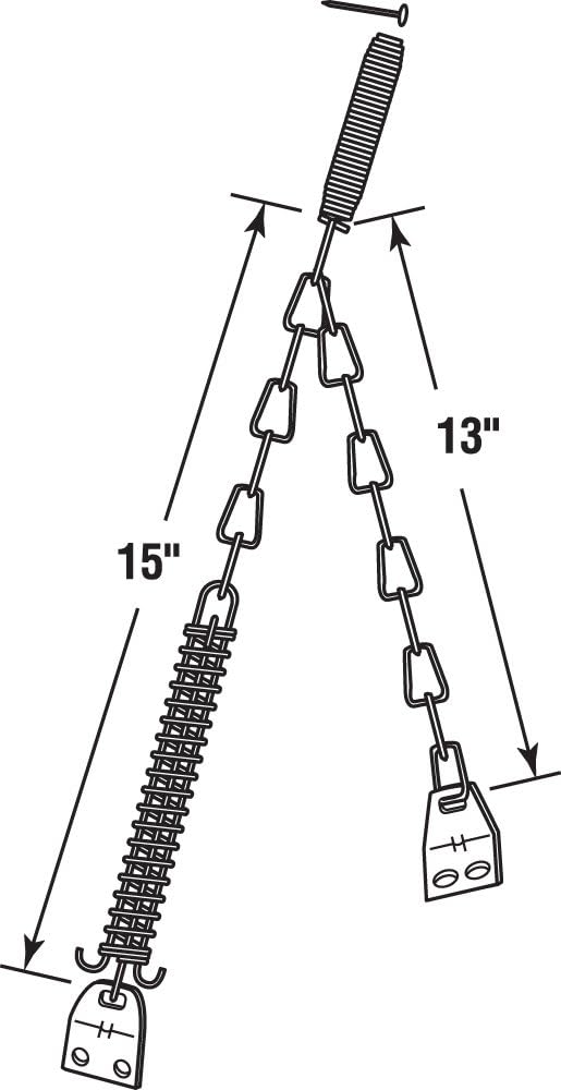 Wright Products V150BL Heavy Duty Pneumatic Closer, Black & Prime-Line K ...