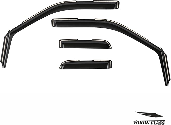 Voron Glass in-Channel Extra Durable Rain Guards (4 Pieces)