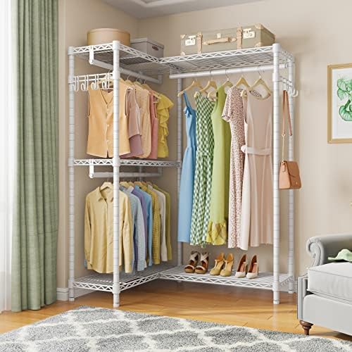VIPEK L4 Corner Clothes Rack Heavy Duty Closet for Hanging Clothes