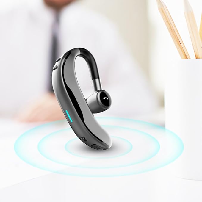 IHAO Bluetooth Earpiece Headphone Dual Noise Cancelling Mic Painless Open-Ear