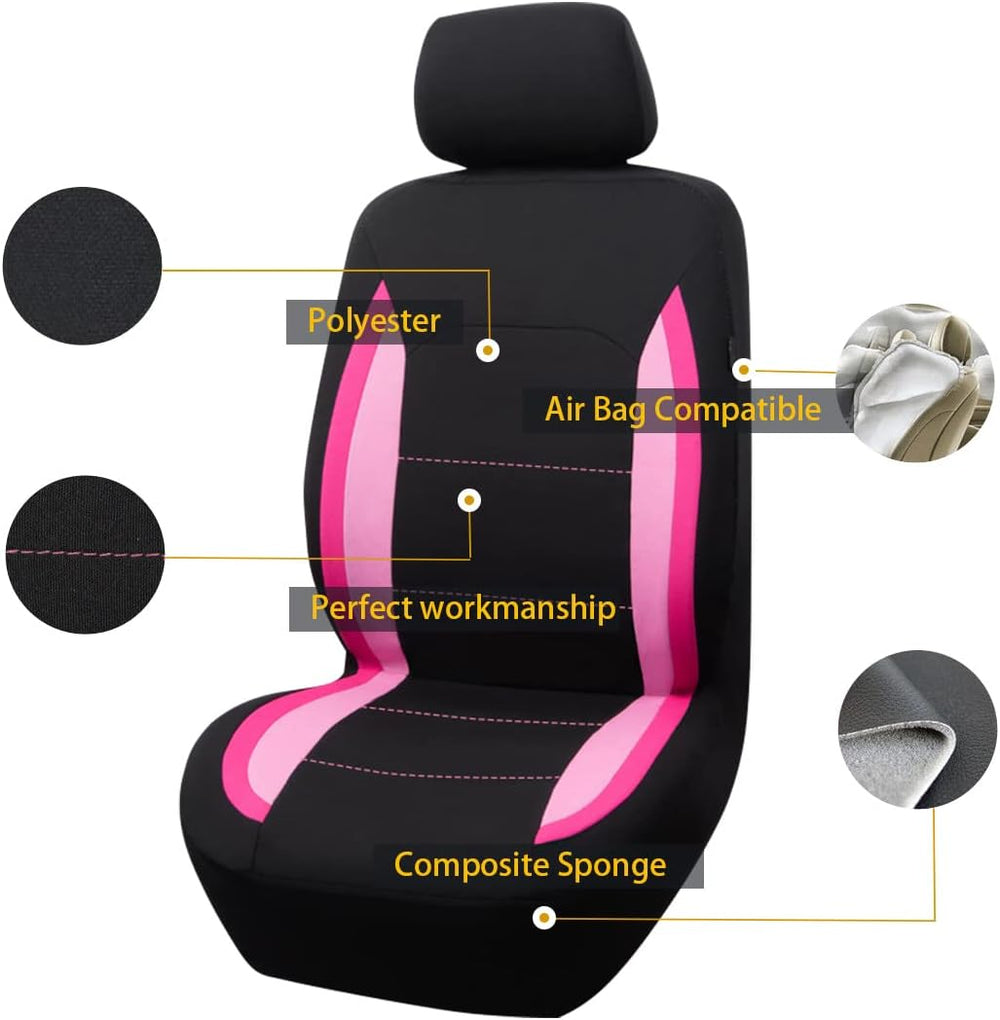 Flying Banner Car Seat Covers Front Seats Rear Bench Polyester car seat Prote...