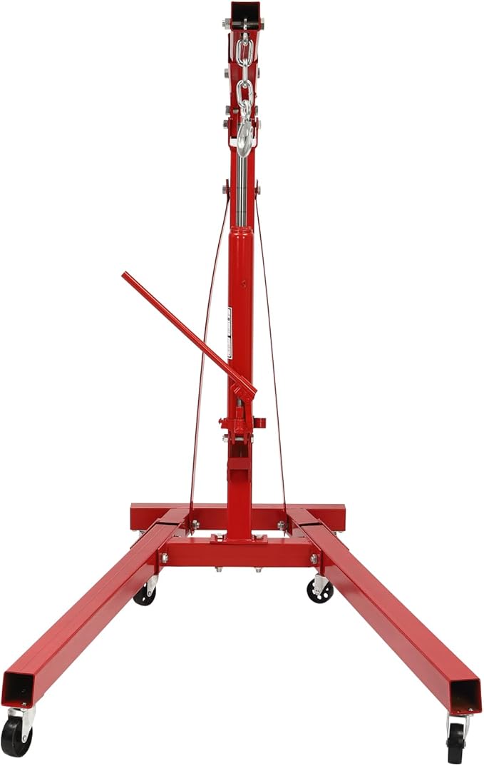 2 Ton Folding Engine Hoist Heavy Duty Carbon Steel Hydraulic Shop Engine Crane