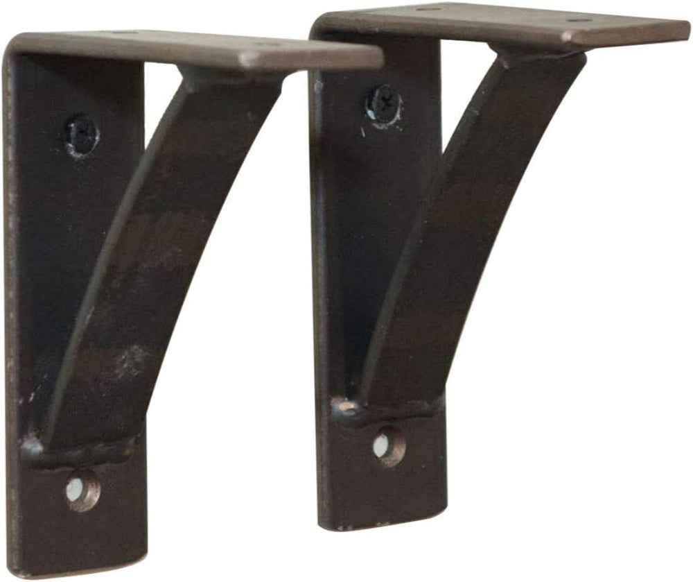 RRD Heavy Duty Steel Mantel Brackets (2 Pack) - Countertop Support for Firepl...