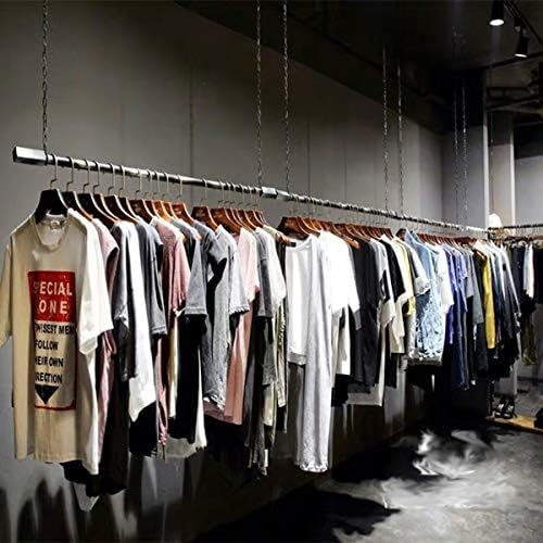 2 Pcs Creative Chain Adjustable Height Ceiling Hanging Clothing Racks,Retail ...