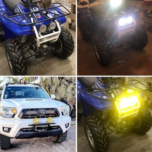 2PCS 4.5''LED Light Pods, 72W Round Spot Flood Combo Work Lights Off ...