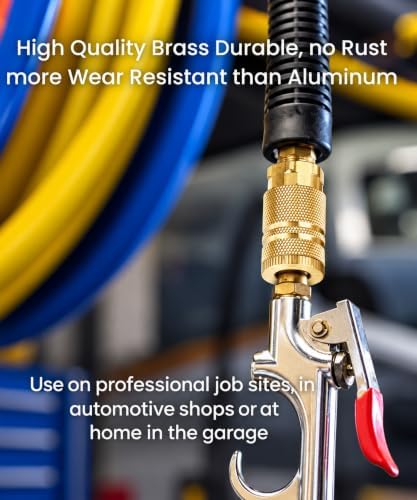 1/4 Inch NPT Air Coupler and Plug Kit with sealant