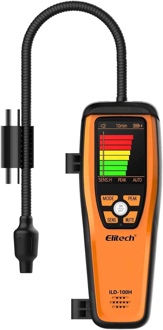 Elitech HVAC Refrigerant Leak Detector Heated Diode Sensor Halogen Freon Snif...