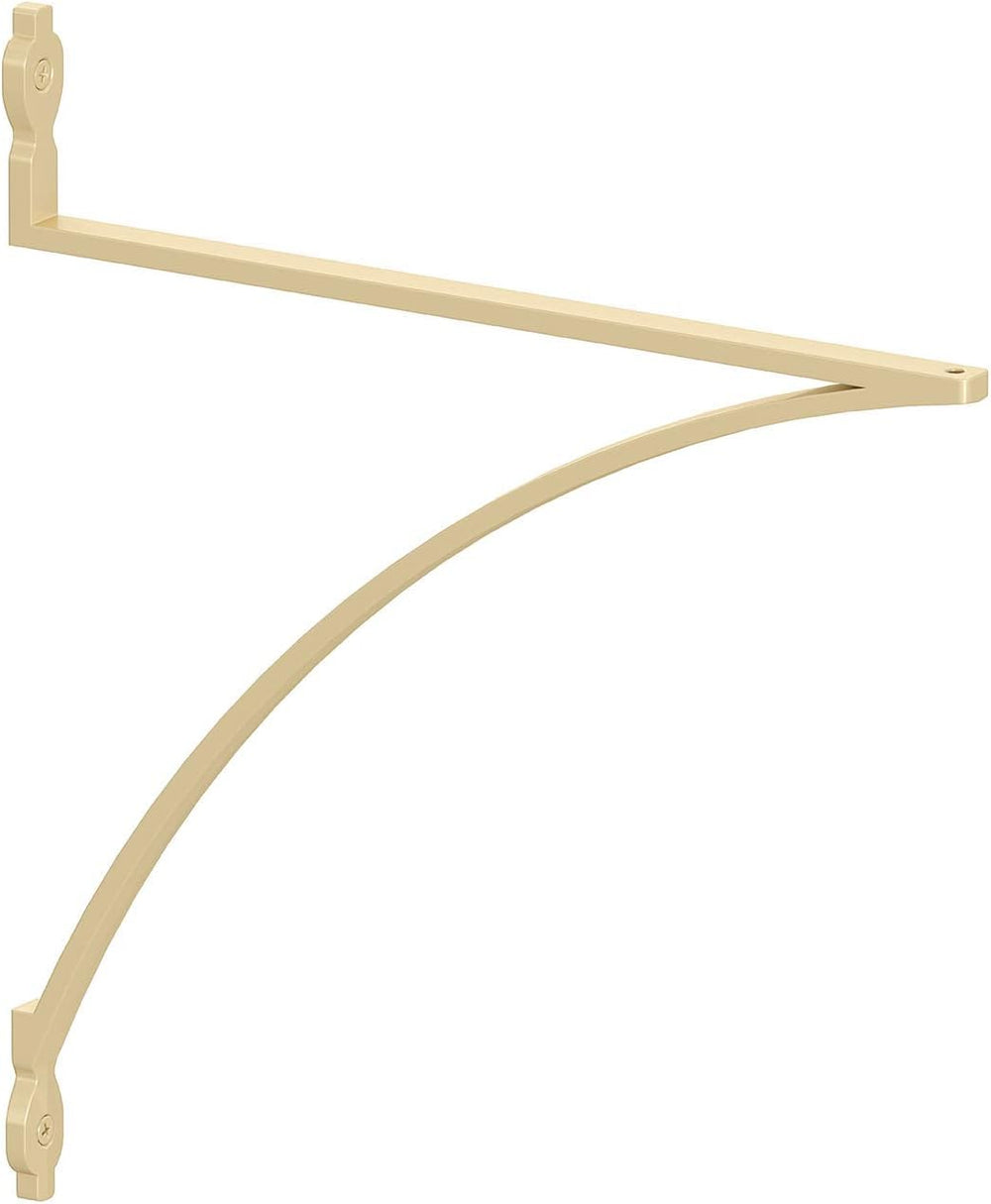 Knape & Vogt Shelf Bracket, Satin Gold, 12-inches, Holds Up to 100 lbs. E...